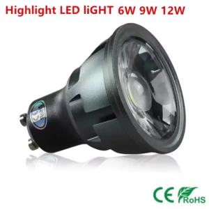 1-6PCS New Arrivel GU10 COB Dimmable 6W 9W 12W 85 ~ 265V GU10 LED Bulbs Spotlight Spot Light LED Bulb Lampada Warm / Cool Whi
