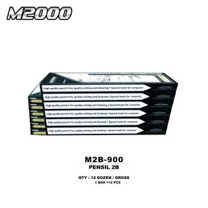 Pencil / Pensil M2000 2B / M2B-900 Hijau dan Biru Isi 12 Pcs
