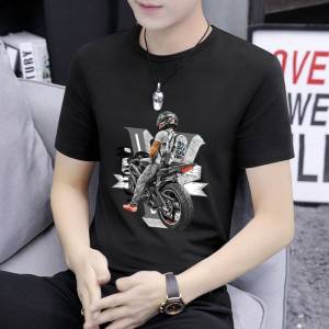 เสื้อยืดผู้ชาย ลำลอง แเสื้อยืดผู้ชาย แขนสั้น คอกลม (สกรีน) TSH-076