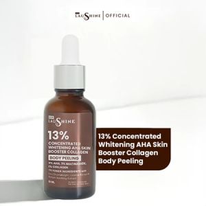 LAUSHINE Body Peeling with 9% Aha Mandelic Acid - 20 ml | Exfoliasi kulit tubuh Efektif Mengatasi Kulit Kusam Tekstur Kulit Tidak Merata - Melembapkan - Mencerahkan - Merawat Kuit Tubuh Menyeluruh | BPOM ORIGINAL LAUSHINE