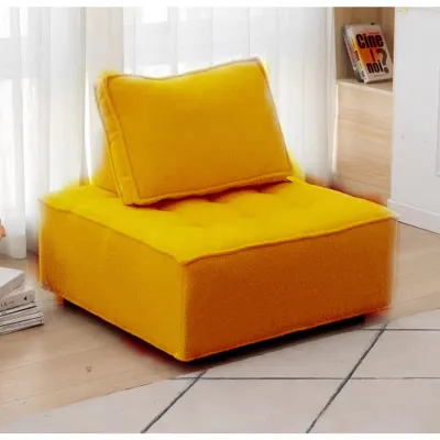 Nordic Minimalism Cashmere-Like Sofa Square Tofu Sofa Chair Cushion Living Room Sofa Bed Faux Leather Sofas