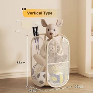 Big Size Toy Storage Box Organizer-Extra Large Kids StorageBasket forToys Stackable FoldableDesign