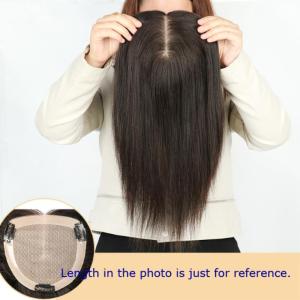 TSE Wig Patch Real Hair Top Hair Block Women Invisible Seamless Covering Hair Wigs Sparse Natural Covering White Hair Replacement Wig Set RW49