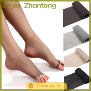 Aryio ถุงน่องบางเฉียบสำหรับผู้หญิงถุงน่องแบบเปิดนิ้วเท้า