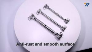4 Pieces Stainless Steel 316 Closed Body Turnbuckle Jaw And Jaw M5 M6 M8 High Polished Rigging Hardware Heavy Duty For Boat Yacht