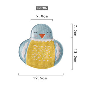 OMK Creative Design Shaped ceramic dinner plate Animal Design Salad Plate Dessert Dish