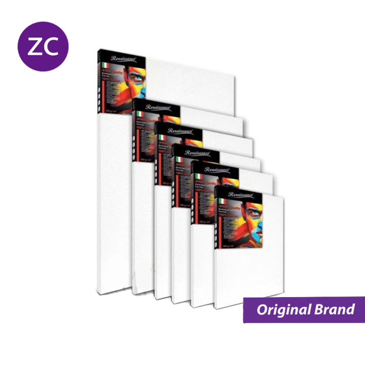 Renaissance (RNS) Stretched Hobby Square Canvas Frame 280gsm 20x20cm