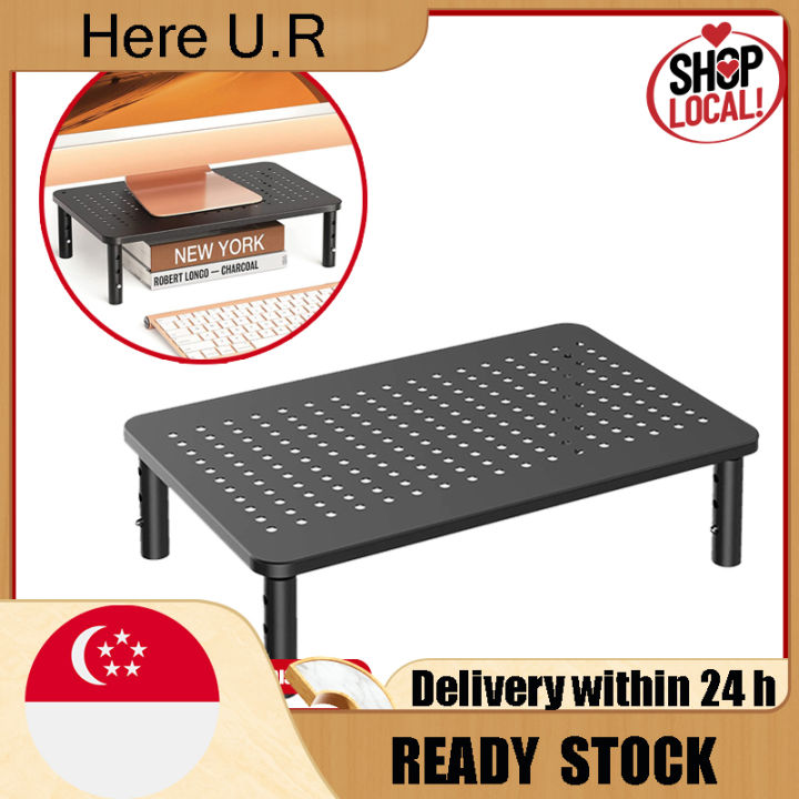 Adjustable Computer Laptop Monitor Stand Riser with Vented Platform ...