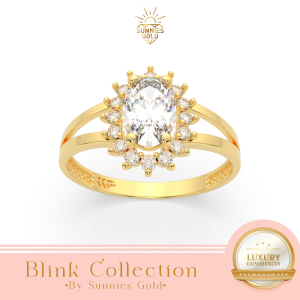 CINCIN PEREMPUAN EMAS KADAR 300 (6 KARAT) DAN KADAR 375 (8 KARAT) CINCIN EMAS GOLD MEWAH MATA BATU SATU BESAR ADA SURATNYA DAN BISA DIJUAL KEMBALI CK 251
