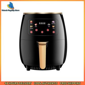 Vktech 6L Large Capacity Air Fryer with Digital Settings Electric Oilless Cooker for Crispy Snacks