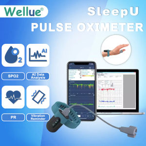 Wellue SleepU wrist heart rate monitor Oxygen level Snoring arrestor Blood oxygen meter Wireless sleep apnea monitor Anti snoring