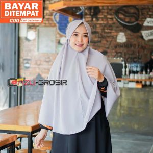 GROSIR Khimar Hijab Instan Syari Jumbo Azaria Pad Tali Diamond