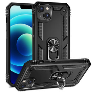 Shockproof Armor Back Cover for iPhone 14 iPhone Plus iPhone pro iPhone Pro max iPhone14 14pro 14 Plus 14max Stand Holder Car Ring Phone case Hot Sale(SG Seller)