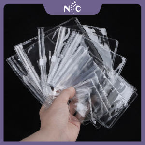 10-50pcs/Bag Transparent Plastic Bags Jewelry Gift Reclosable Storage Bag Packaging PVC Pouches