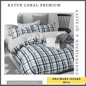 Ellenov Sprei Bahan Katun Adem Halus Motif Martin 180x200 160x200 120x200 200x200 Sprey Kotak Lokal Cvc Aesthetic Homemade Polos Star Murah