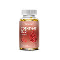 Coenzyme Q10 supplement with vitamin C and vitamin E to support heart health, cardiovascular health, improve energy levels, antioxidant, suitable for men and women.. 