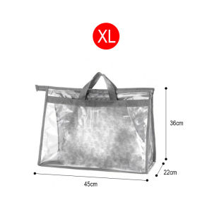 Anti Dust Clear Bag Handbag Hanging Storage Organizer PVC Dust Poof Protection Bag Sealed Bag Storage Box Transparent Handbag Doll Cosmetic Organizer
