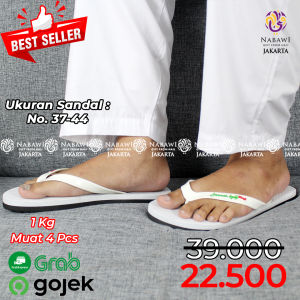 Nabawi Sandal Jepit Haji Umroh - Putih