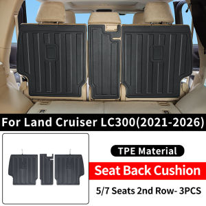 For Toyota 2021-2027 Land Cruiser LC300 300 J300 Seat Back Cushion Trunk Mat Non Slip Waterproof Durable Interior Accessories