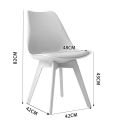 Nordic Chair With Cushion Home Dining Chair Modern Study Chair Office Chair Coffee Chair. 