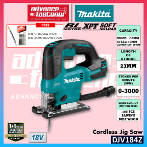 Makita DJV184RFJ / DJV184Z 18V Brushless Cordless Jig Saw