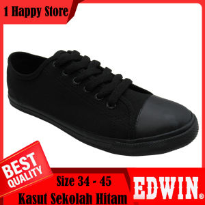 Edwin EW2369 Kasut Sekolah Hitam Black School Shoe 黑色校鞋