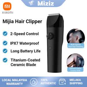 Xiaomi Mijia Electric Hair Clipper Professional Trimmer for Men IPX7 Waterproof Hair Clipper Professional Cordless Electric Hair Cutting Trimmer Set Wireless 0.5-1.7mm Ceramic Knife