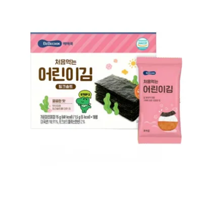 BEBECOOK Korean Seaweed Baby & Kids / Original / Pure / Pink Salt / Seaweed Flakes & Crispy Rice Seaweed Snack