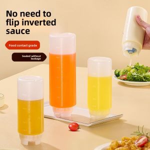 LINSBAYWU 360/700/1000ml Squeeze Sauce Bottle Plastic Large Capacity Tomato Catchup Dispenser Salad Dressing Bottle Picnic Cooker