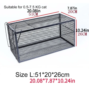 Full-Automatic Cat Trap cat trap catcher cat house cage Cage kulungan ng pusa Cat Scratching Cage Automatic Handy Tool Trap Catching Rescue Cage rat cage large animal trap cage