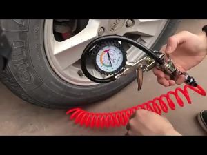 Tire Pressure Gauge  Heavy Duty Inflator Deflator Tool Car Motorcycle Air Compressor Repair Accessory