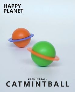 Litake Cat Happy Planet Catnip Ball Rotating Interactive Chew Toy Home Chasing Toy Products With Suction Cup