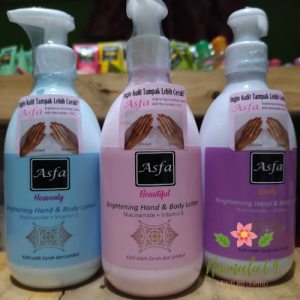 Asfa Brightening Hand & Body Lotion 300ml/Asfa Body Lotion With niacinamide/ Body Lotion Like Scarlett whitening/ Body Lotion Pencerah kulit/henbodi/hembodi asfa/handbody wangi tahan lama original bpom/Ainie Body Lotion