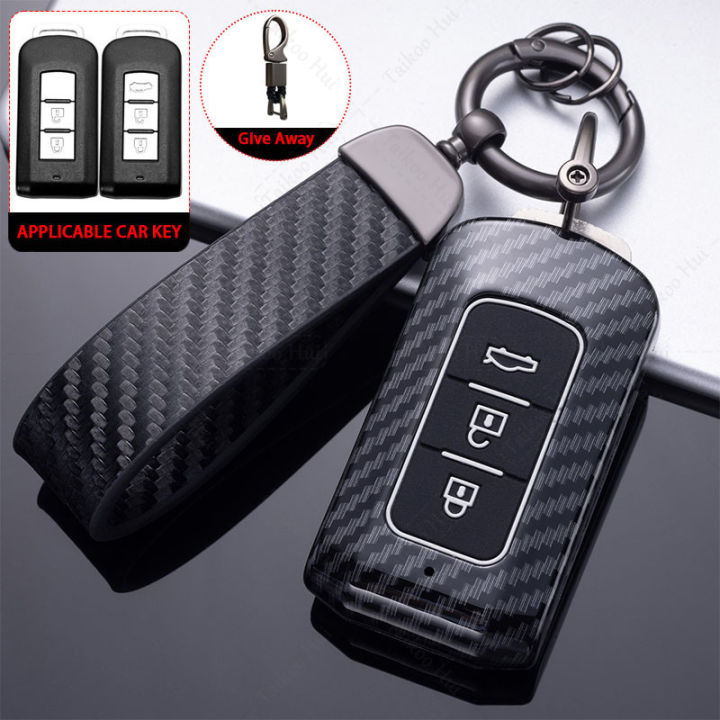 Mitsubishi Xpander Montero Triton Mirage Montero Mirage Strada Car Key  Cover Key Holder Carbon Fiber Remote Fob Case Lazada PH