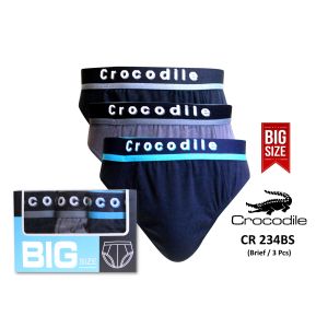 Celana Dalam Pria CROCODILE BIG SIZE CR 234BS Isi 3Pcs