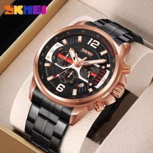 PENGIRIMAN INSTANT -- Jam tangan pria rantai crono aktif SKMEI 9332 Original waterresist