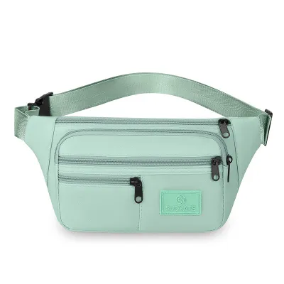 HY BAG #4035 FASHION UNISEX NYLON CROSSBODY WAIST BAG CASUAL CHIC ACCESSORY WITH MULTI-POCKET