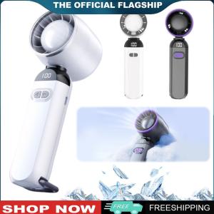 [VICKING6]พัดลมมือถือแบบพกพาพร้อมหน้าจอดิจิตอลปรับความเร็วได้ พัดลมไฟฟ้าขนาดเล็กสำหรับบ้านและเดินทาง