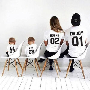 Áo thun gia đình 34 người ĐÁNH SỐ THỨ TỰ theo yc đủ màu chất cotton mịn đẹp - Đồng Phục Anh Nga