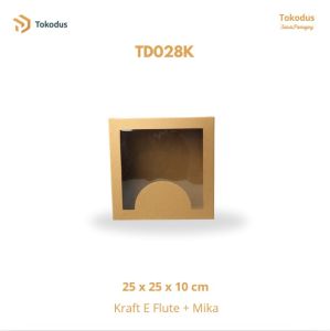 ( ISI 20 ) KOTAK / DUS / BOX KUE BOLU CAKE 25x25x10 MIKA MEWAH - Tokodus Pagarsih