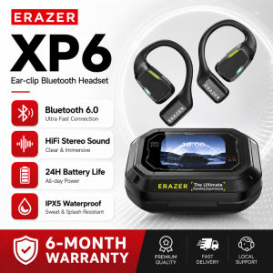 Lenovo ERAZER XP6 AI Translation Headset LED Wireless Headset Bluetooth 5.4 AI Real-Time Translation IPX7 Waterproof In-Ear Headset HIFI Sound Quality