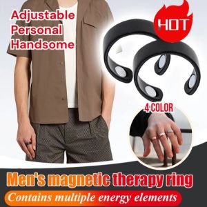 Anti-Snoring Health Ring Mens Magnetic Therapy Ring Open Ring