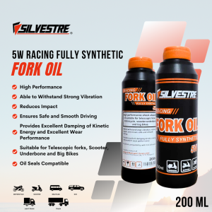 SILVESTRE Fork Oil (5W) API SL JASO MA2 500ml or 200ml (Shock Absorber/Suspension Oil) Fully Synthetic Racing