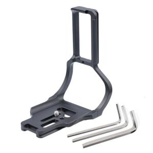 แผ่นคิวอาร์แบบปรับได้ป้องกันการตกกระแทก D850ด้ามจับแบบอลูมิเนียมมาตรฐานอุปกรณ์ติดกล้องอัลลอยด์