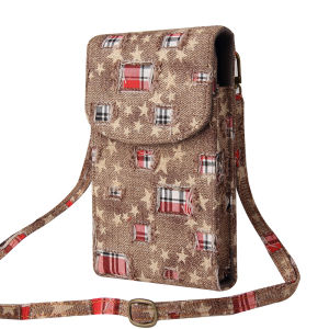 Mobile Phone Bag Ladies Multifunctional Slung Bag Retro Mini One-shoulder Crocodile Coin Purse