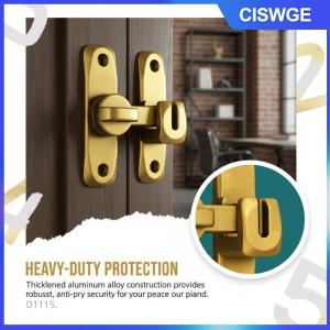 CISWGE 90 độ tủ Móc chốt thép không gỉ Khóa cửa sổ ngăn kéo bảo vệ an toàn