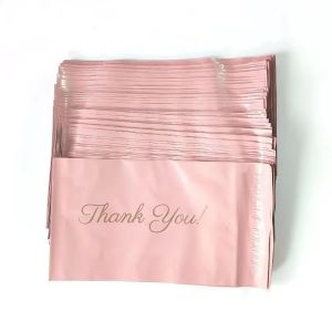 100PCS Baby Pink Poly Mailer Adhesive Envelope Thank You Bag DIY T-shirt Bra Gifts Shoes Box Express Shipping Packaging Pouches2026
