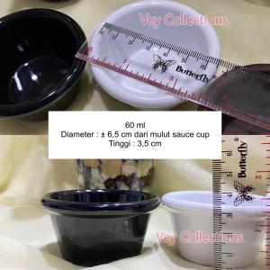 • BISA COD • AMERICAN TABLEWARE Melamine Sauce Cup / Wadah Saos FOOD GRADE / Lepek Kecap / Ketchup / Mayonais 30 ml & 60 ml Untuk Hotel Restoran Cafe