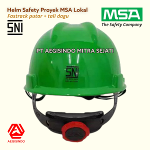 Safety Helmet SNI MSA Lokal Helm Proyek + Sarang Putar Fastrack