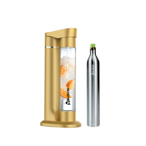 ABUDEN Soda Water Machine (ABS Chrome Patented Air Charge Technology) Sparkling Water Machine Soda Maker Machine Soda Machine Soda Water Maker Carbonated Water Machine Sparling Water Machine Refillable SodaXpress CO2 Gas Cylinder 气泡水机器